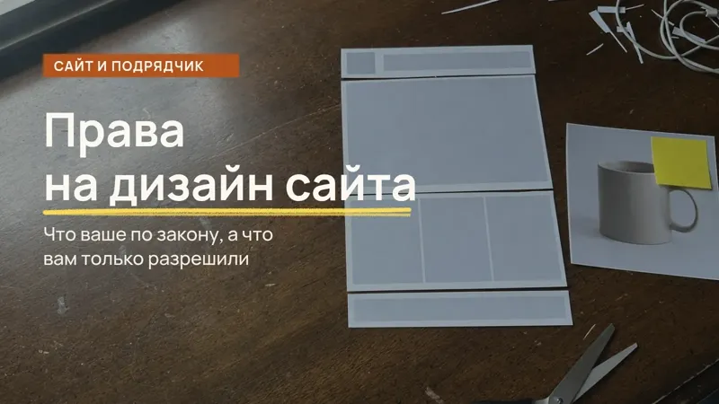 Обложка статьи: Кому принадлежат права на дизайн сайта после сдачи (2026)